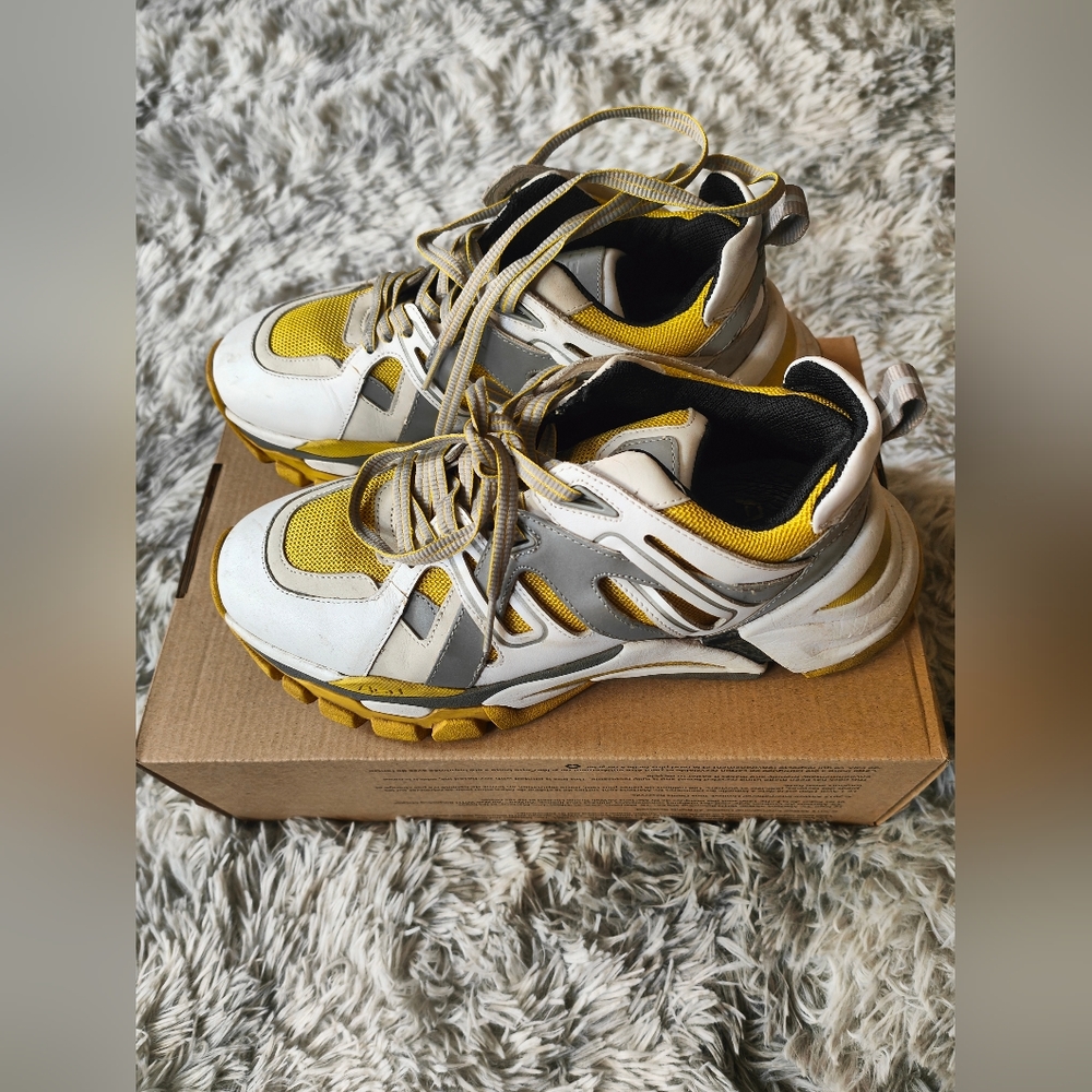 Ash Sneakers White Yellow Silver Balenciaga Triple S EU 39 US 8